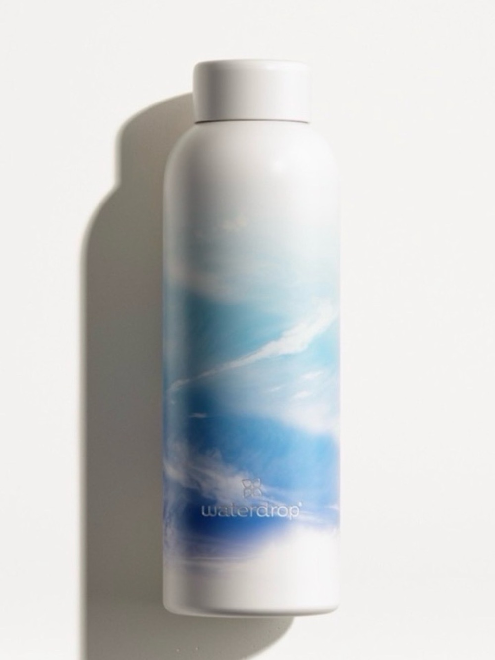 Insulated Water Bottle 20oz in blue and white SKY